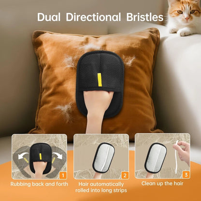 Pet Hair Removal Glove for Cats & Dogs