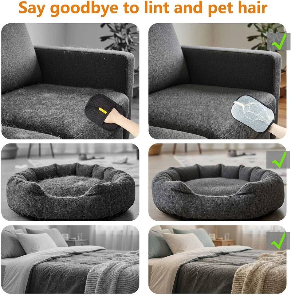 Pet Hair Removal Glove for Cats & Dogs