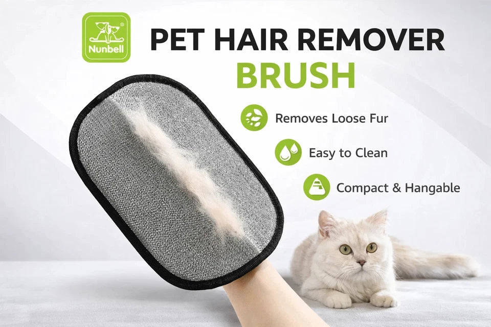 Pet Hair Removal Glove for Cats & Dogs