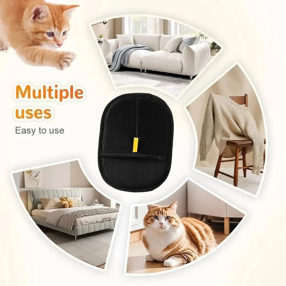 Pet Hair Removal Glove for Cats & Dogs