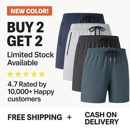 Men's Cotton Polyester Shorts Buy 2 Get 2 Free