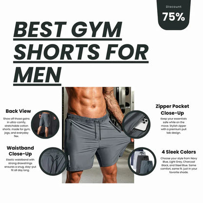 Men's Cotton Polyester Shorts Buy 2 Get 2 Free